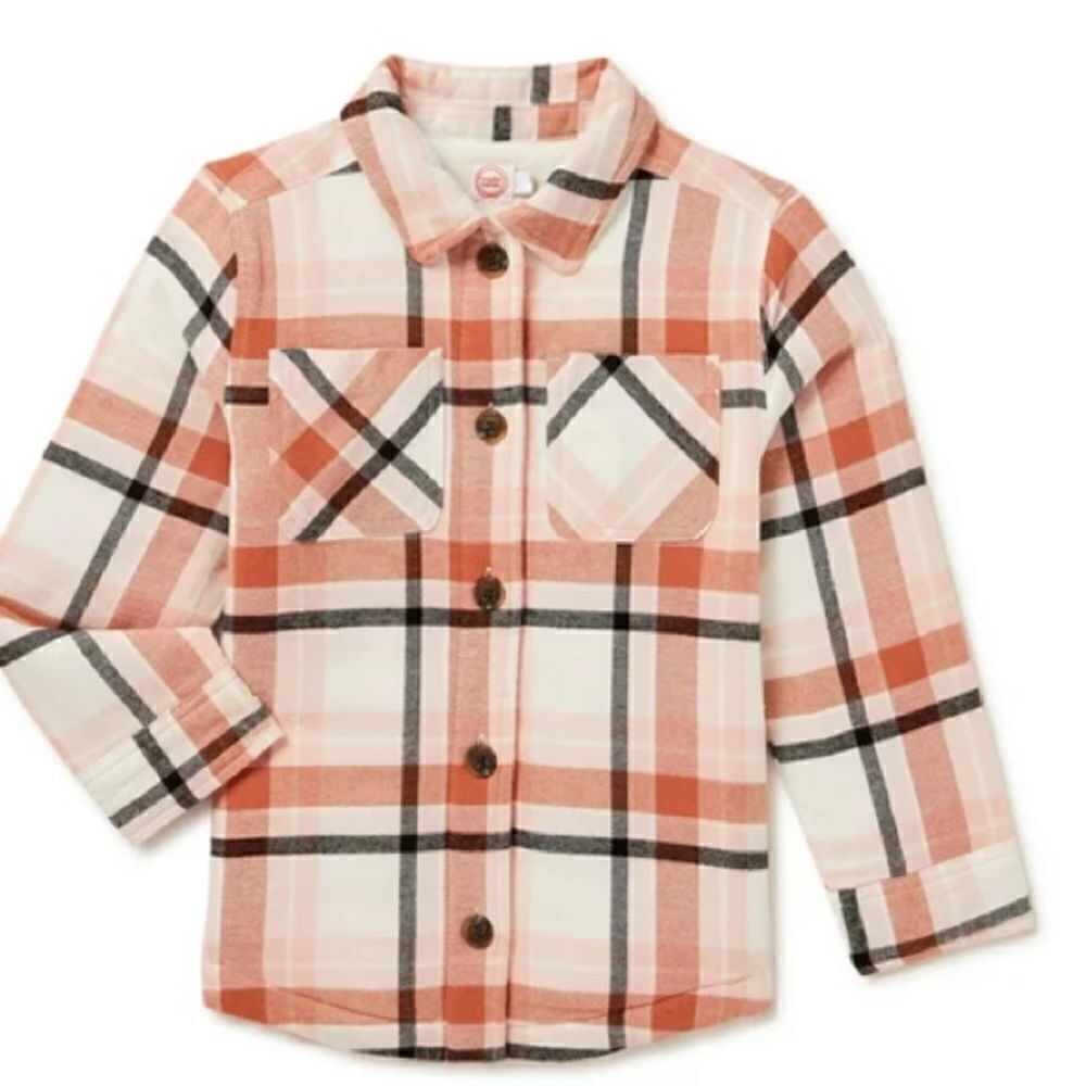 Girl’s Wonder Nation Shacket Flannel Sz XXL 18